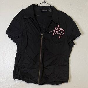 Vintage Harley Davidson zip top